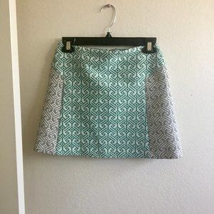 Topshop A- line geometric miniskirt XS